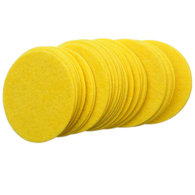 Playfully Ever After 3 Inch Yellow 30pc Stiff Felt Circles - Image 1